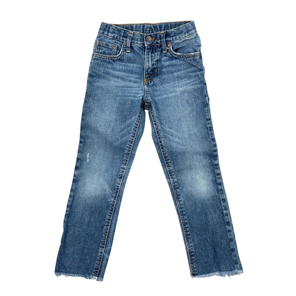 Vintage Polo Ralph Lauren Boys 6 Jeans Distressed Raw Hem Y2K Denim